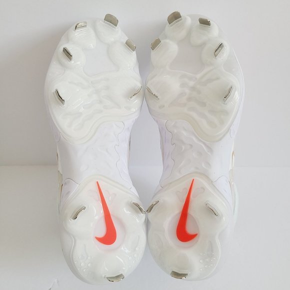NEW Nike Alpha Huarache Elite 4 Mid Baseball Cleats FD2744-161 Size 8 White main image 6